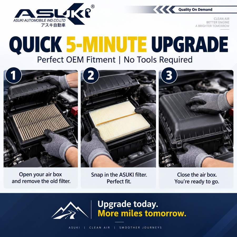ASUKI Japan Engine Air Filter Honda Civic FB TRO 1.8 2.0 2012-2016 FA ...
