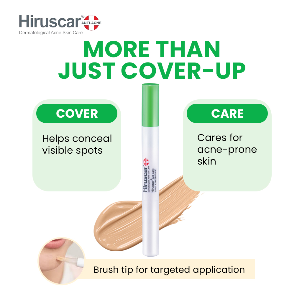 HIRUSCAR Viral Acne Pen |2 in 1 Cover+Treat | Blemish Concealer Pen ...
