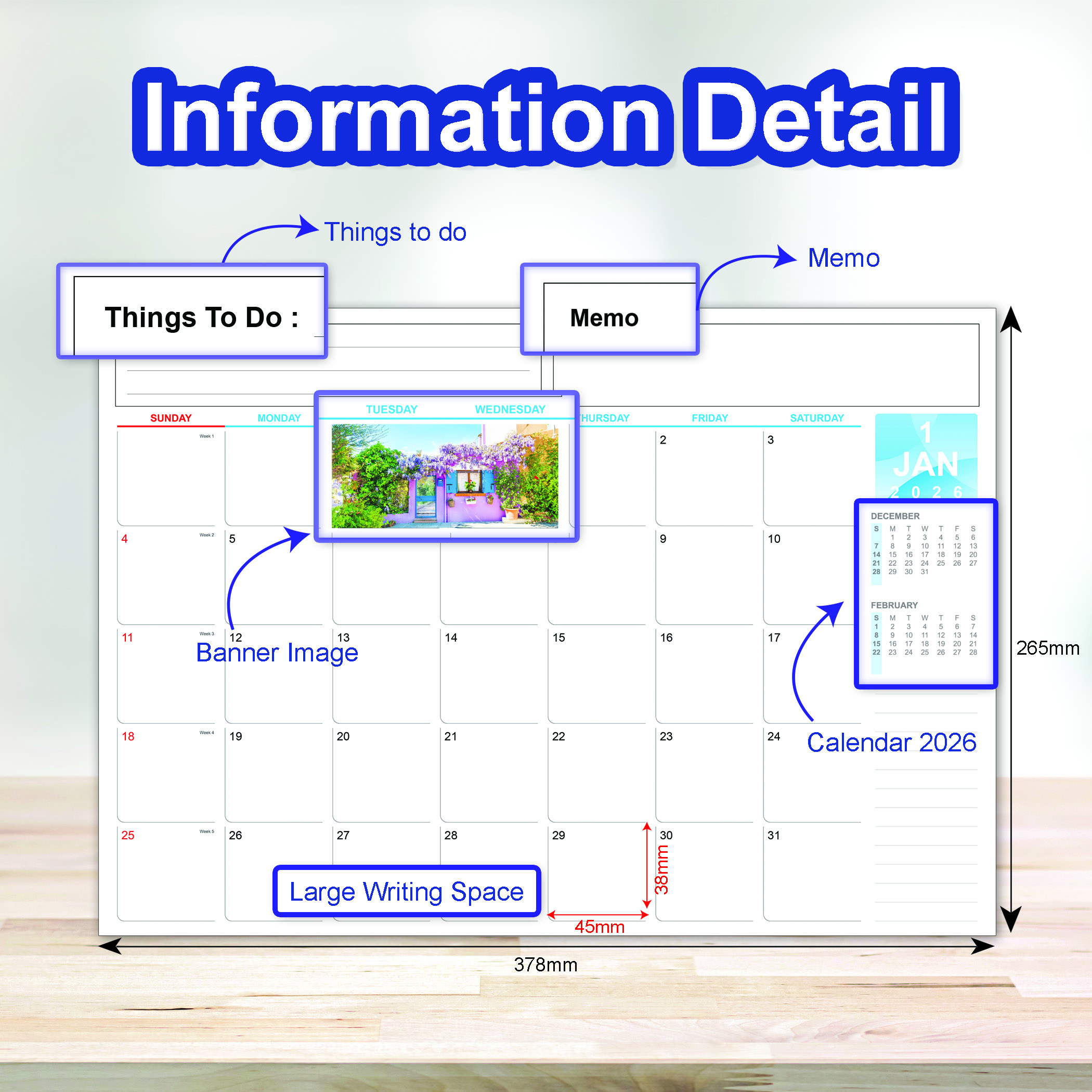 [Ready stock] 2026 Diary Mini Desk Planner Diary Table Top Planner Desk ...