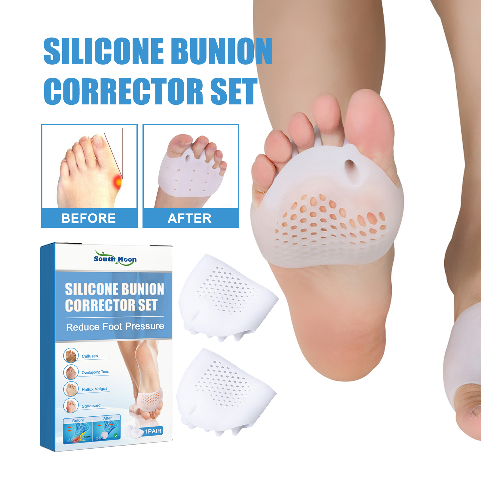 Silicone Orthopedic Bunion Corrector Reduces Friction Blisters Silicone ...