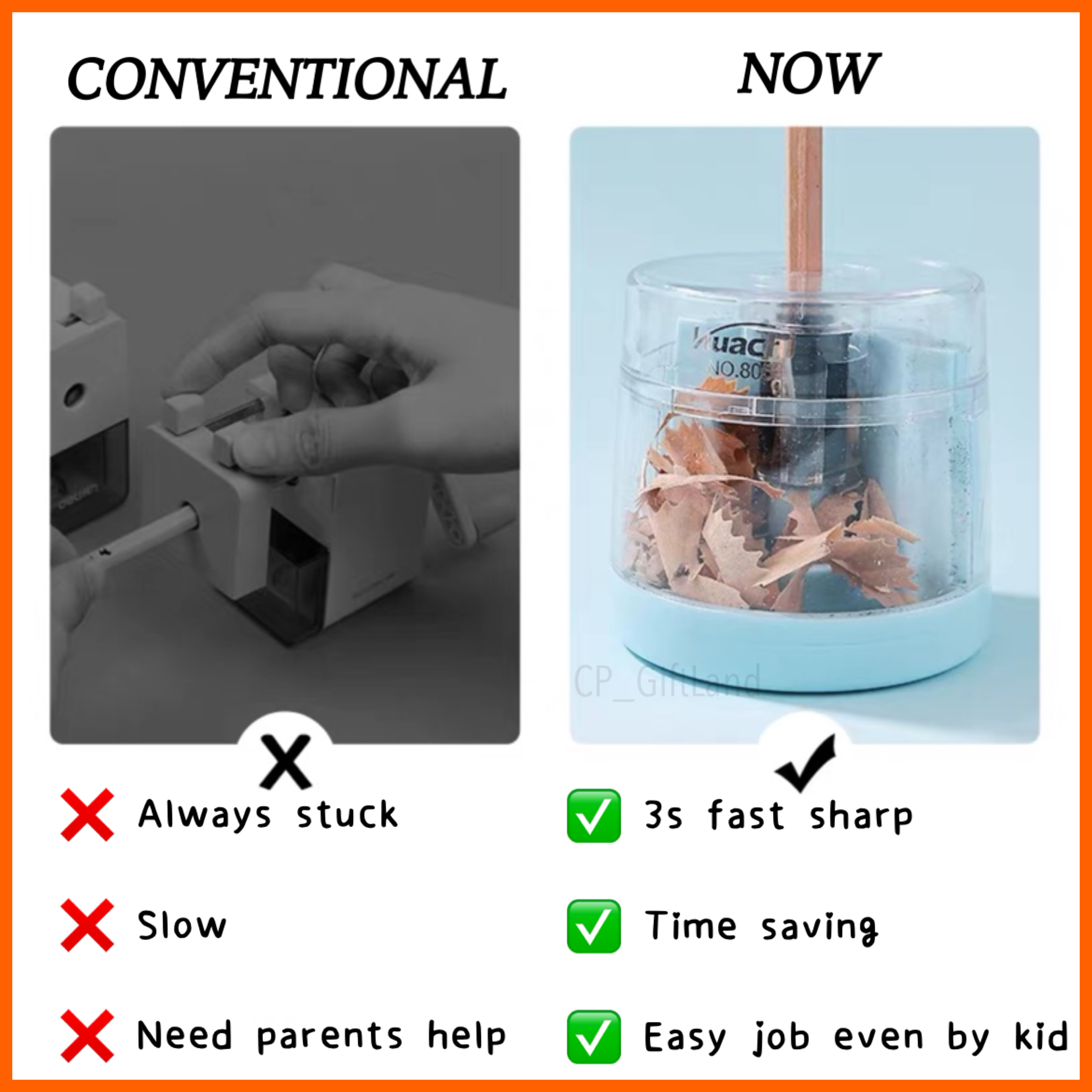 Sharpener Pencil Automatic Heavy Duty Besar Electric Sharpener Pencil ...