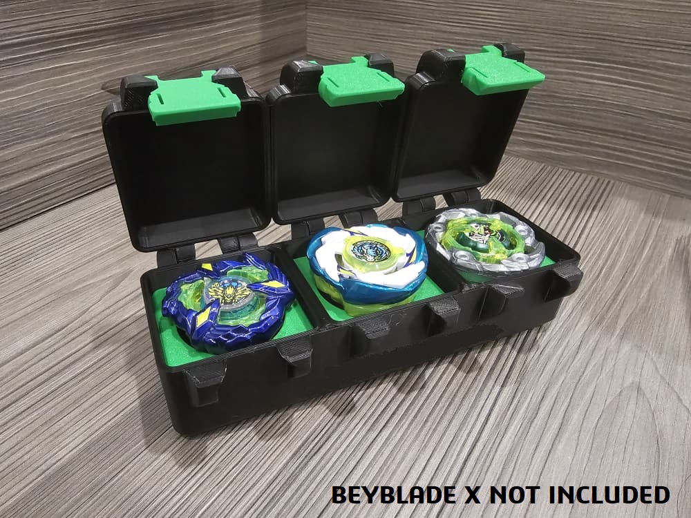 Beyblade X 3on3 Deck Case | Display Acrylic Box with Stand Dustproof ...