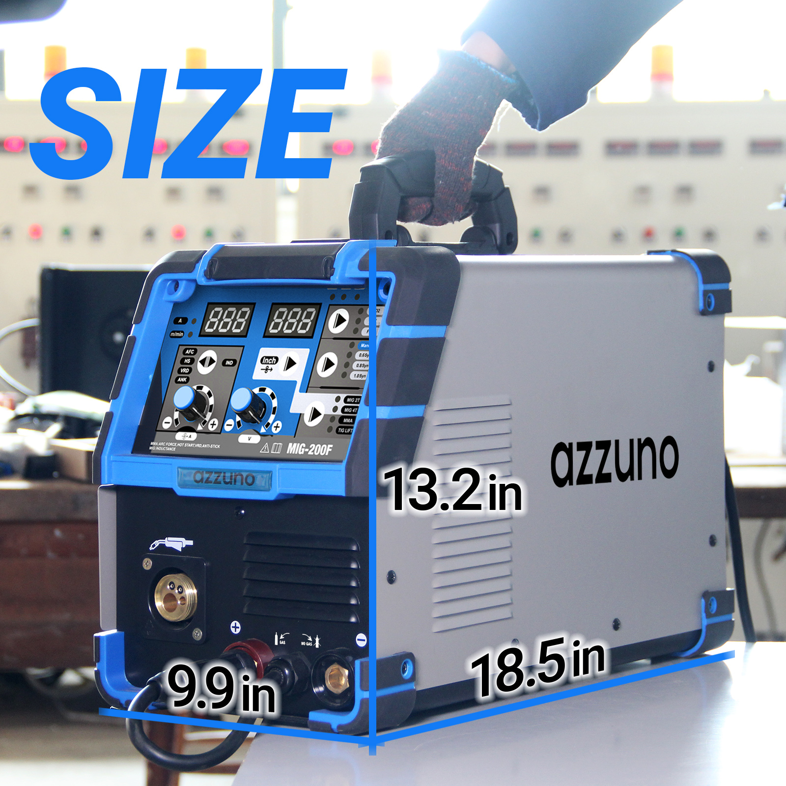 AZZUNO welding machine MIG,6 in 1 automatic tig argon gasless electric ...