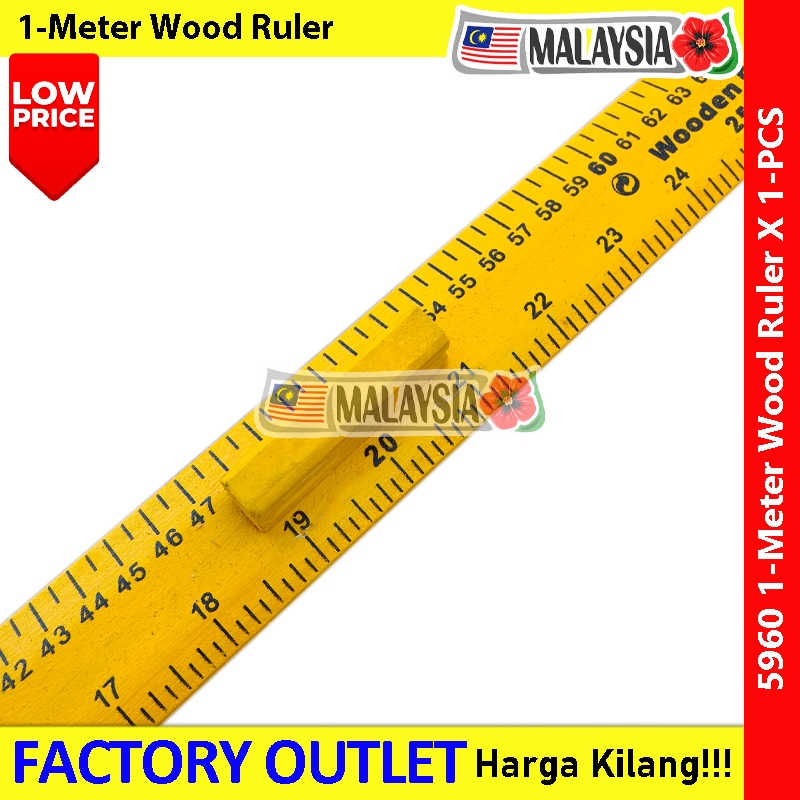 School Teacher Wood Ruler with Handle 1meter Wooden Ruler 100cm with ...