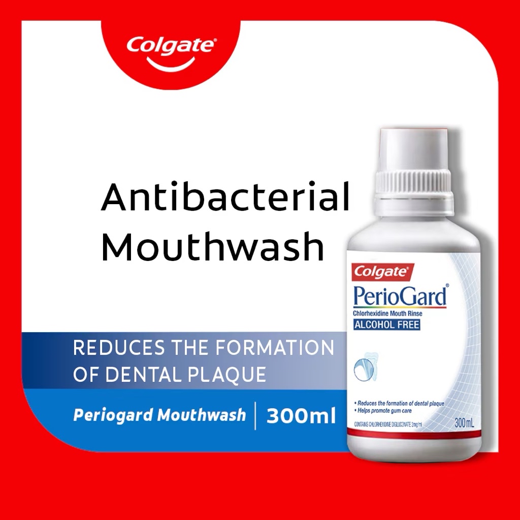 Colgate Periogard Alcohol Free Chlorhexidine Mouthwash 300ml | Shopee ...