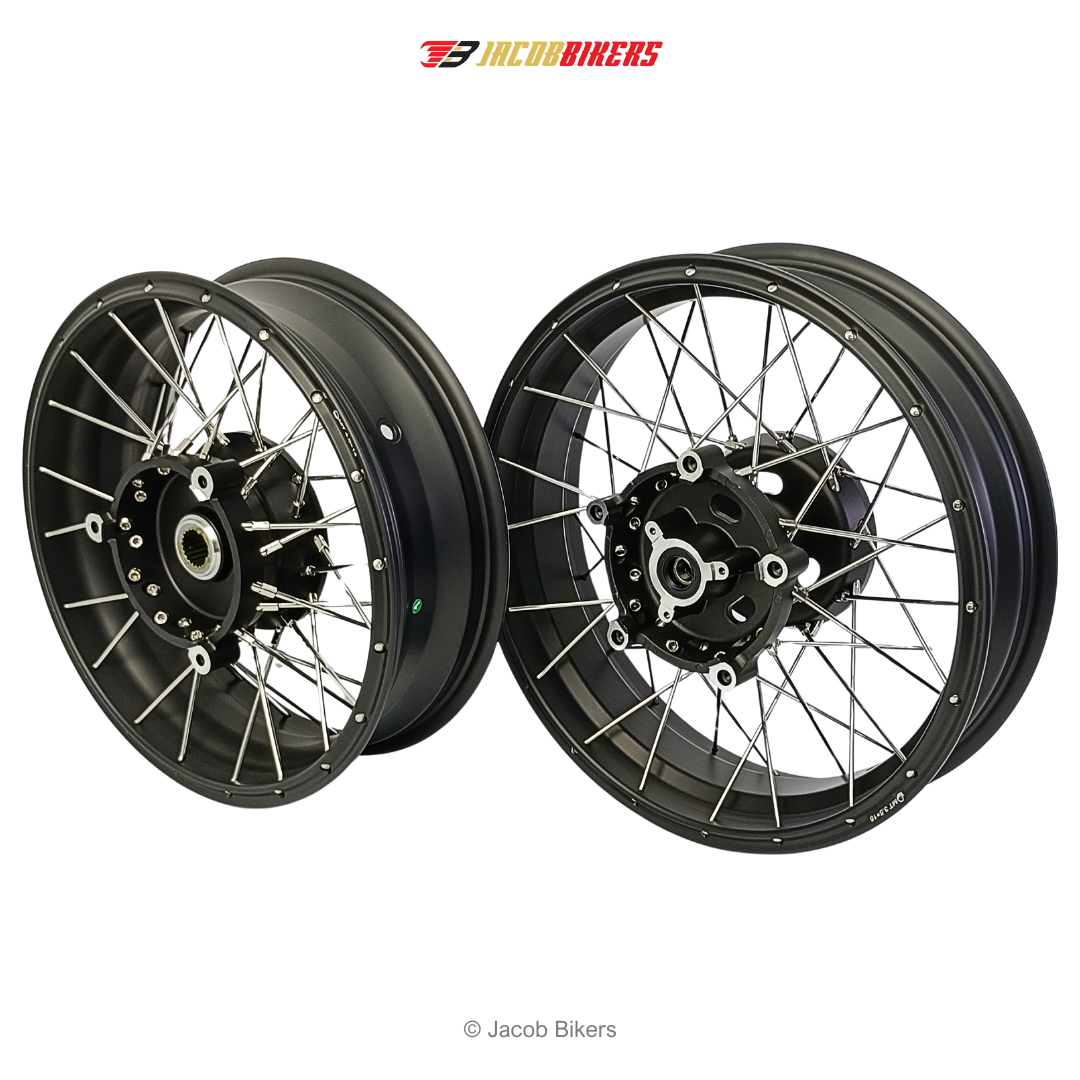 Yamaha XMAX 250 300 V1 V2 V3 Spoke Rims | Tubeless Rims | Black / Gold ...