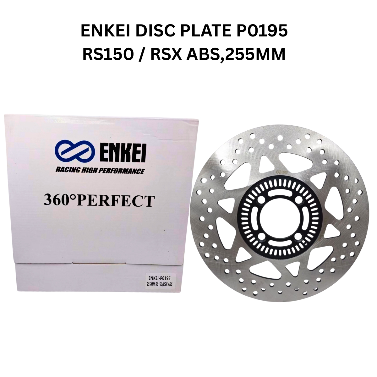 ENKE1 FRONT DISC PLATE P0195 HONDA RS150 / RSX ABS 255MM WITH ABS PLATE ...
