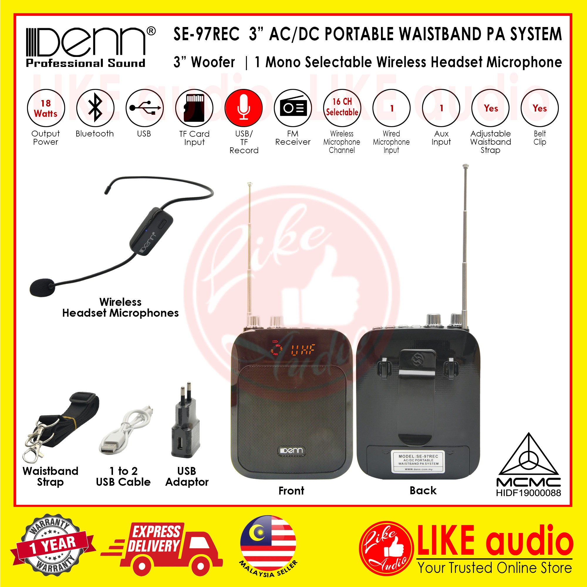 Denn SE-97REC (MCMC Certified) 3