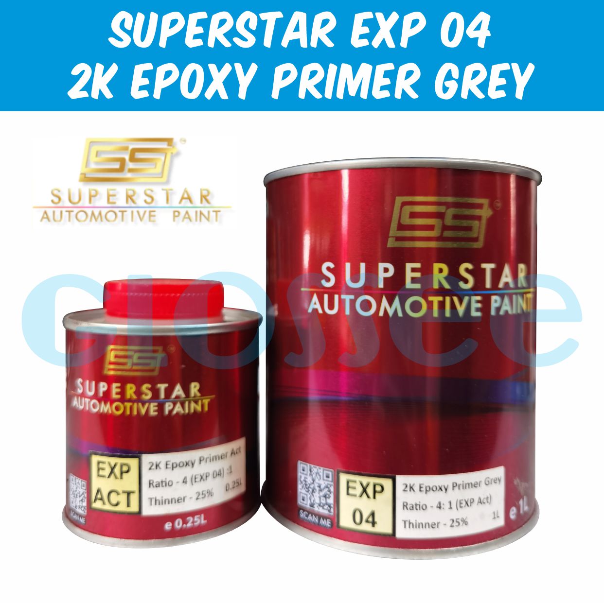 Superstar EXP 04 2k Epoxy Primer Grey Car primer | Shopee Malaysia