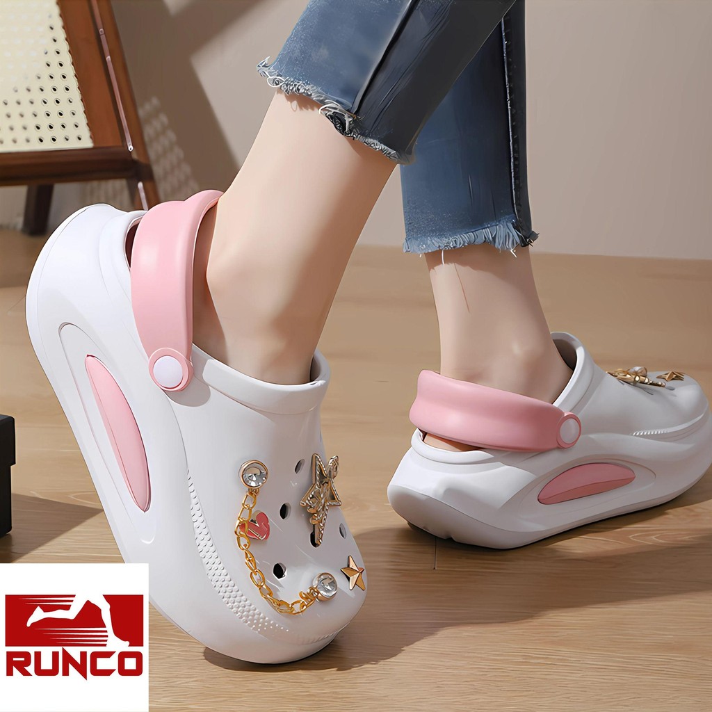 55 Runco sandal perempuan selipar wanita kasut selipar perempuan 洞洞鞋 ...
