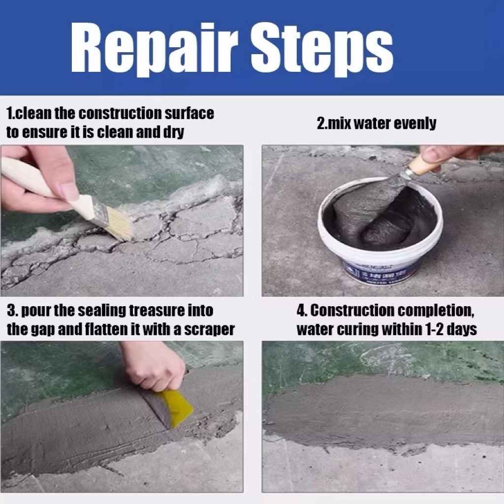 3-Min Quick Dry Cement Instant Repair | Fast Setting Waterproof Crack ...