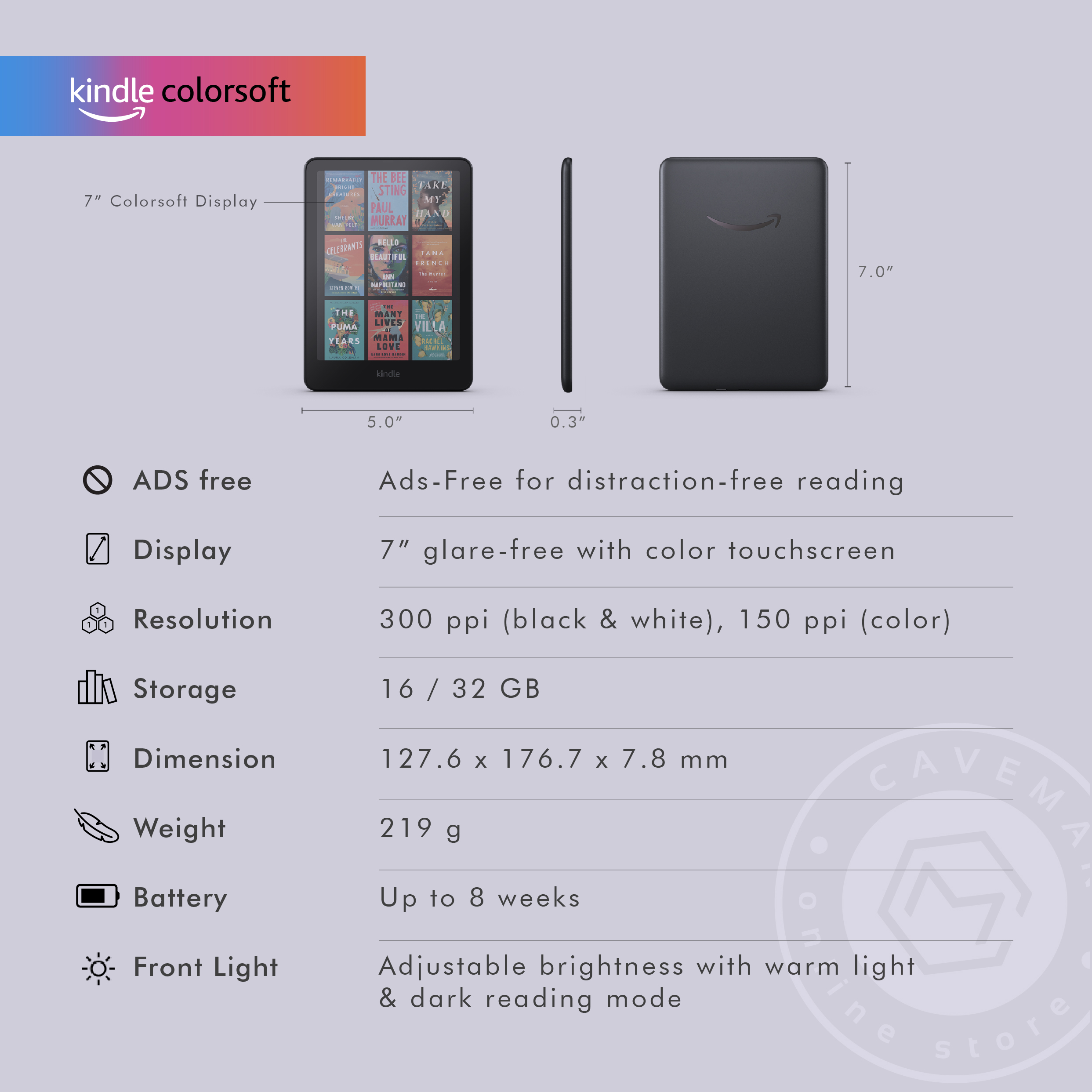 Kindle Colorsoft 2025 (No Ads) - 16GB / 32GB + Signature Edition ...