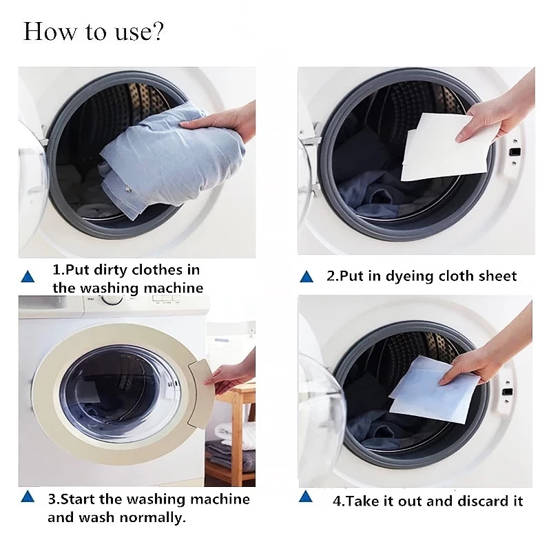 24pcs Anti Stain Color Absorption Sheet Washing Machine Laundry Anti ...