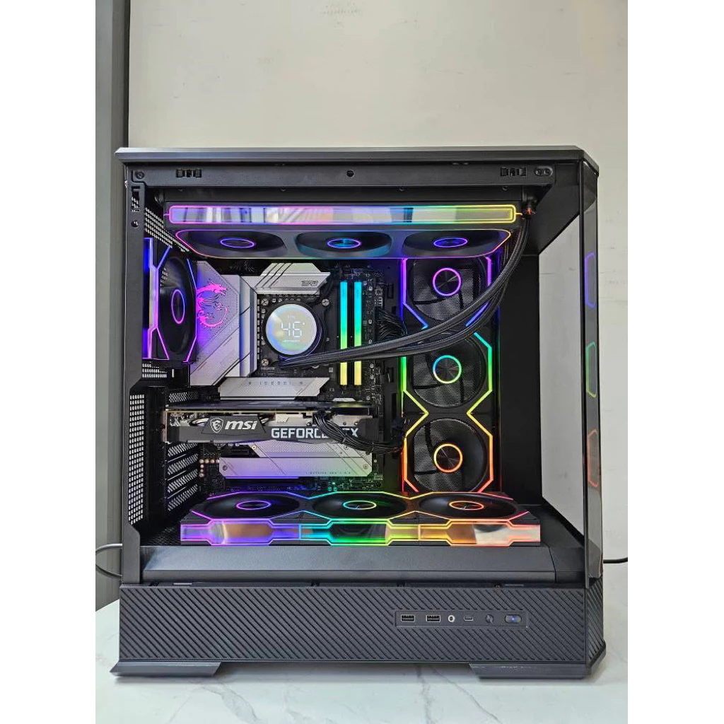 MK Prism MAX ARGB 3Pin PWM 12cm Fan Splicing / Building Block Fan PC ...