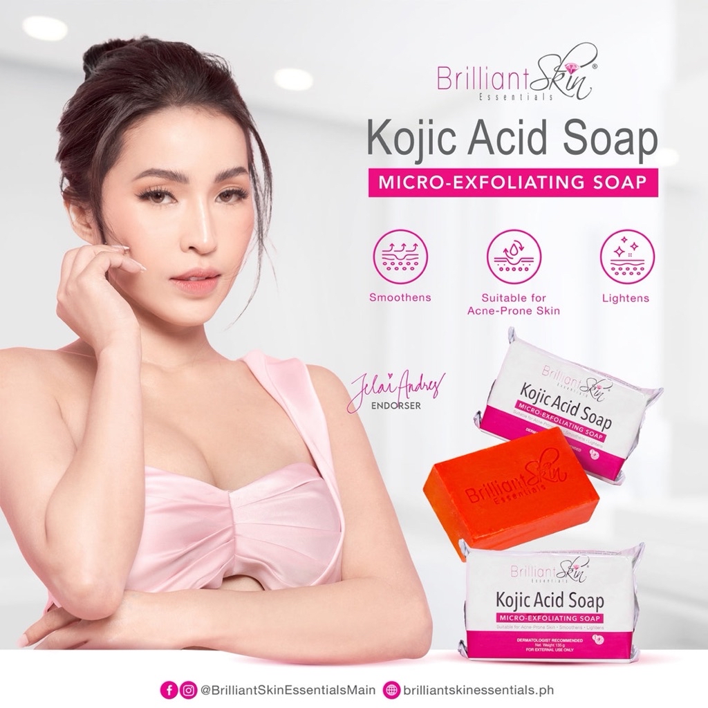 Brilliant Skin Essentials Kojic Acid Micro Exfoliating Soap 135g ...