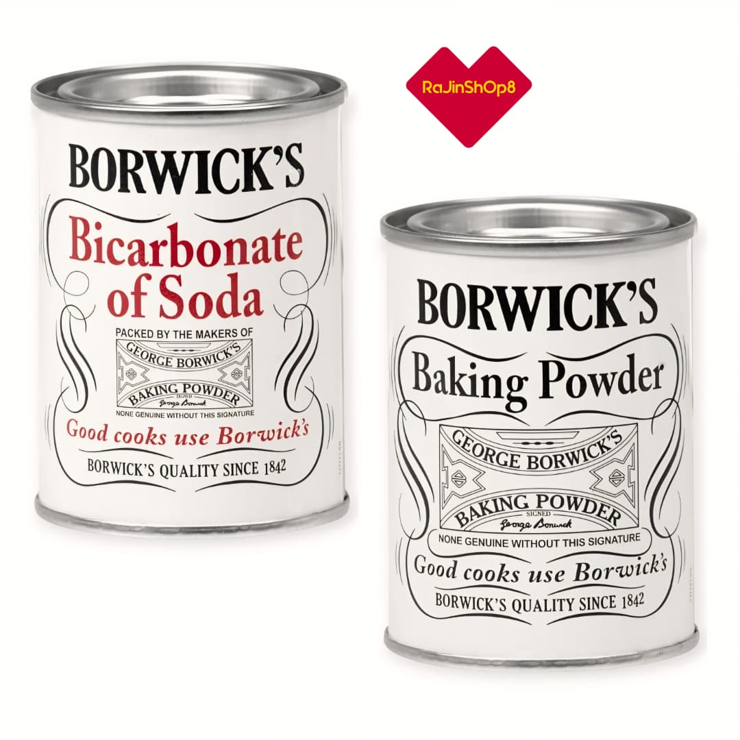 Borwick's Baking Powder | Borwick's Bicarbonate of Soda |100g | UK ...