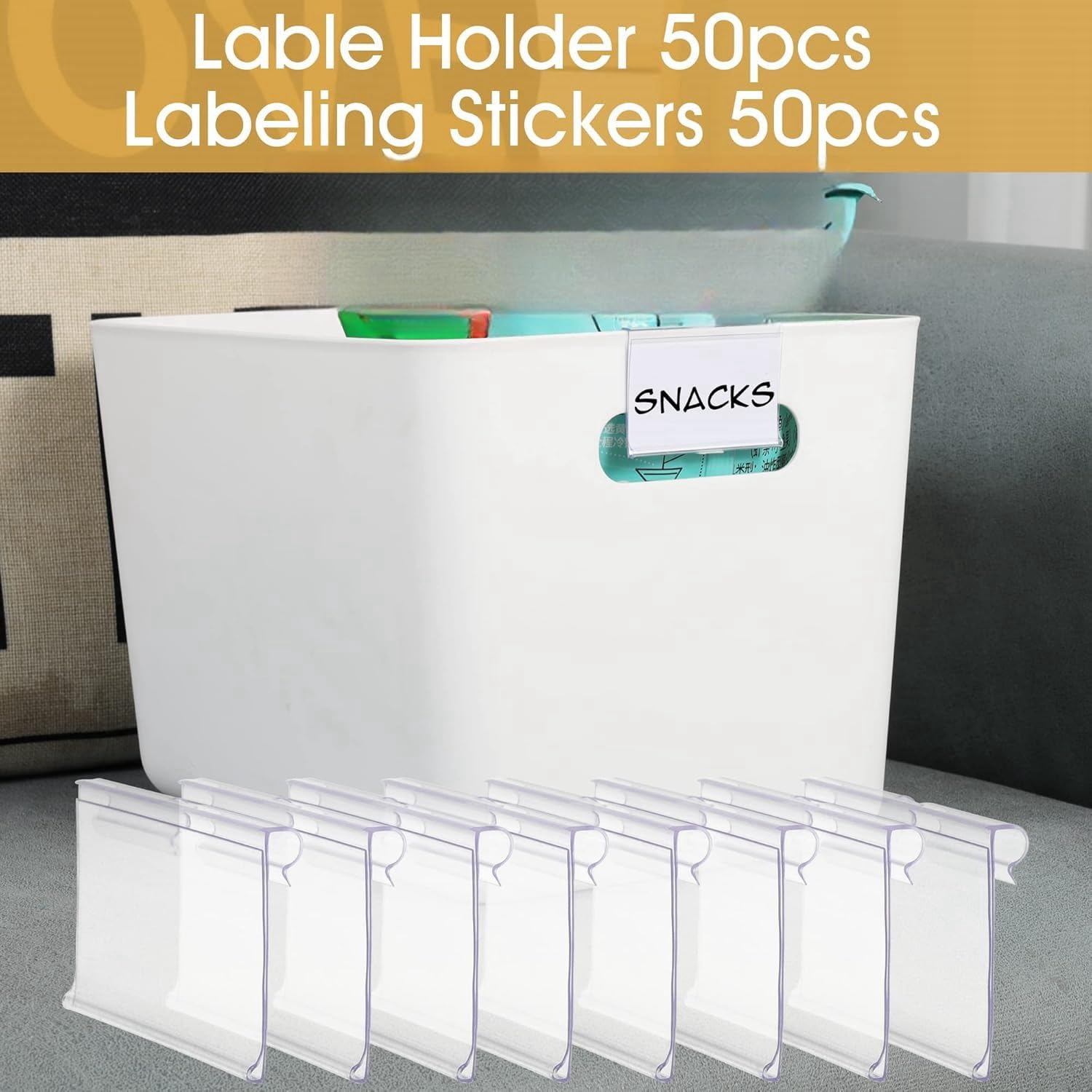 100PCS Tag Harga Runcit Rak Plastik Shelf Retail Price Tag PVC Shelf ...