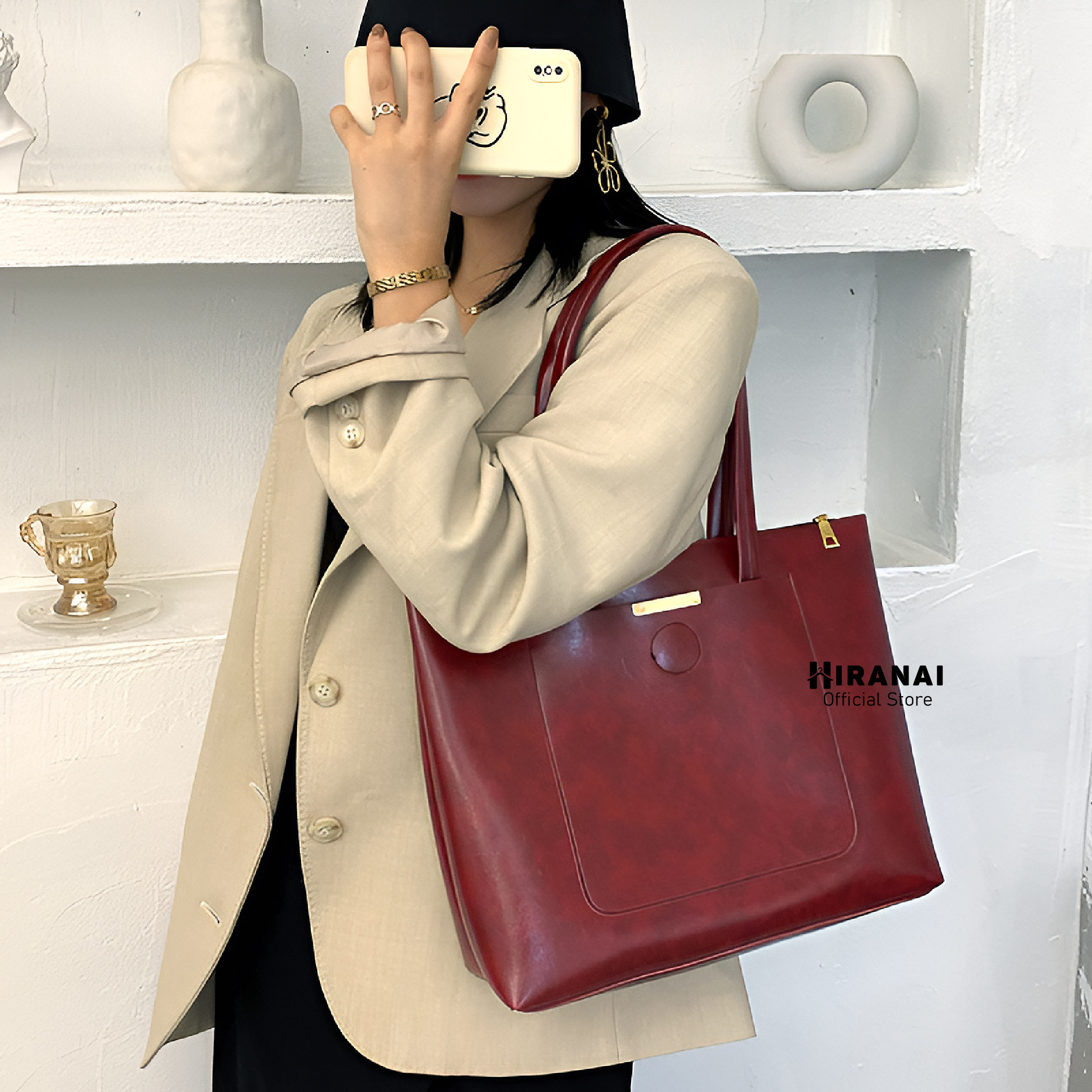 Tote Bag Women Beg Tangan Wanita Student Ladies Handbag Besar | Shopee ...