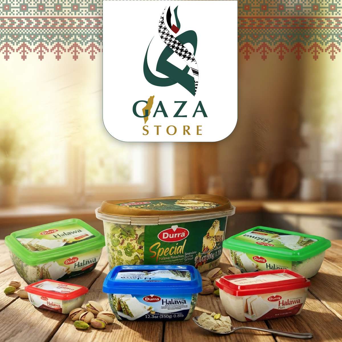 DURRA PREMIUM SYRIAN HALAWA / HALVA SPREAD | Original Pistachio Halawa ...