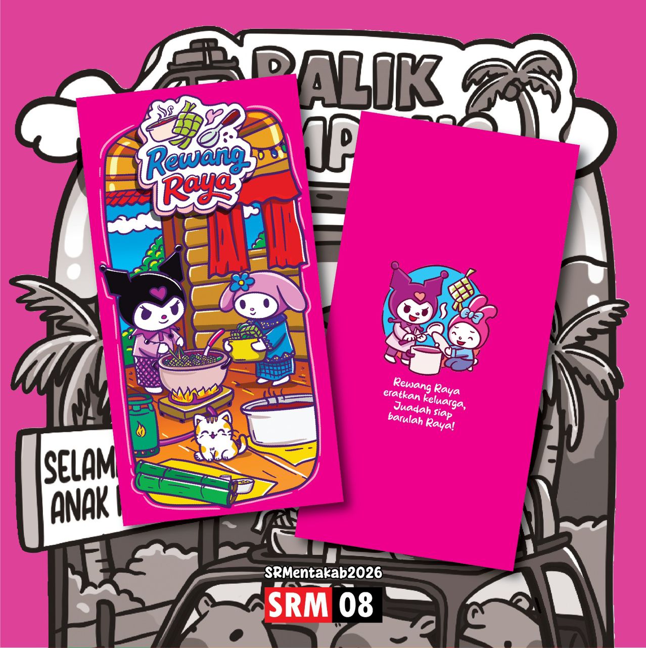 Sampul Raya 2026 |Sampul Raya Kuromi | 1 Paket 10pcs | Angpau Viral ...