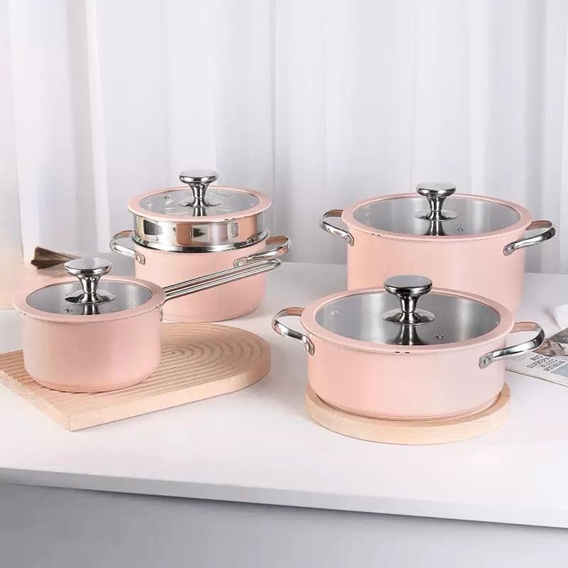 Balance.co Rosélle Style Casserole NonStick Soup Pot Induction Cooker ...