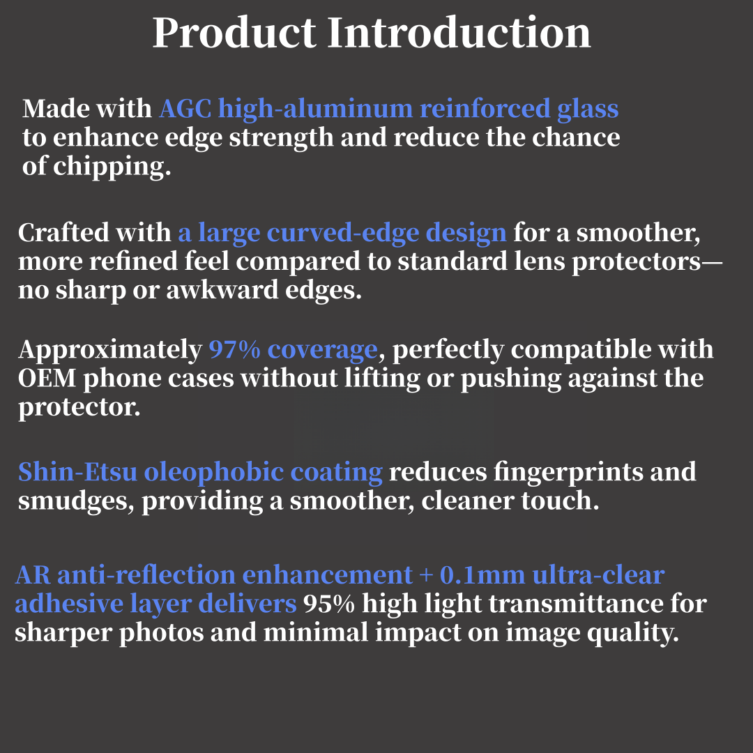 Brother Huang VIVO X300 Pro / X300 Lens film camera AR tempered glass ...