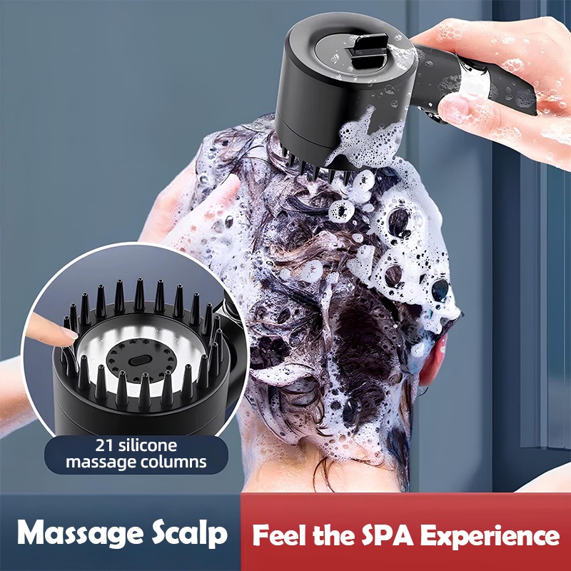 【4 in 1】 3 Modes Removable High Pressure Shower Head With Filter Head ...