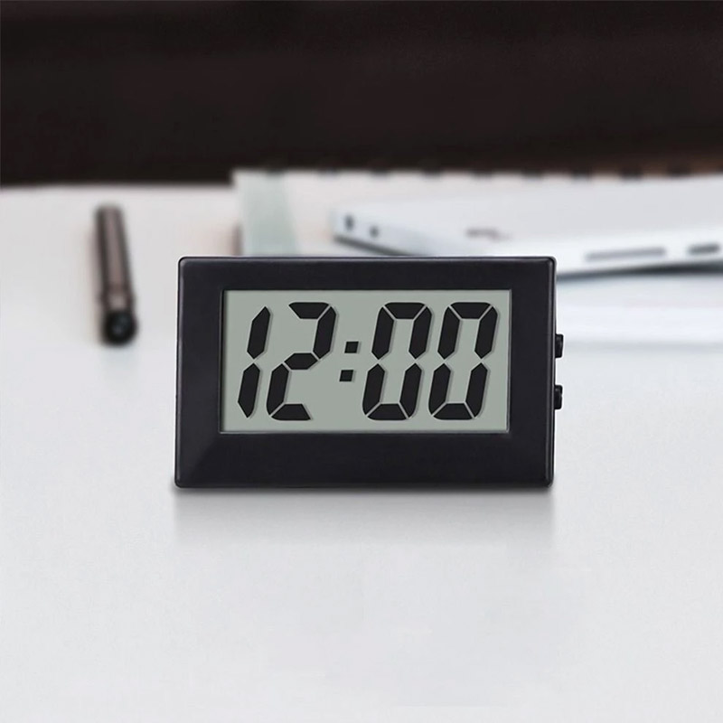Mini Desktop Digital Clock Electronic Silent Clock Energy-saving LED ...