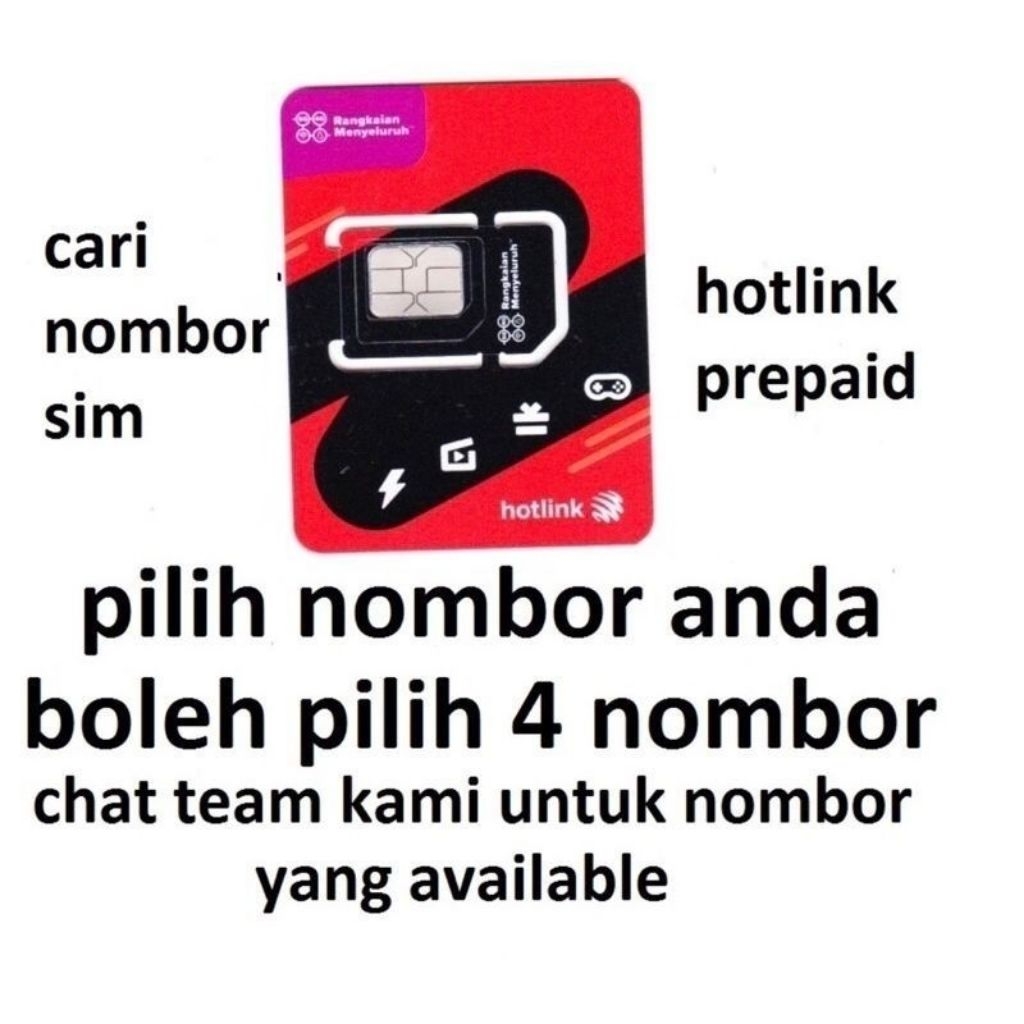 SIMKAD PREPAID HOTLINK UNLIMITED 4G/5G (SIM ONLY) | Shopee Malaysia