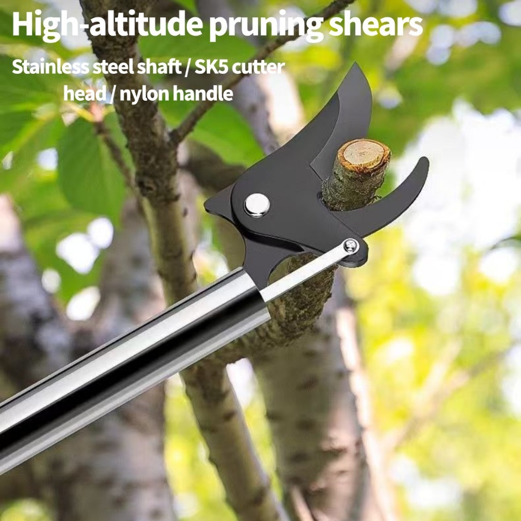 Stainless Steel Extended High Branch Shears Green Garden Shears ...