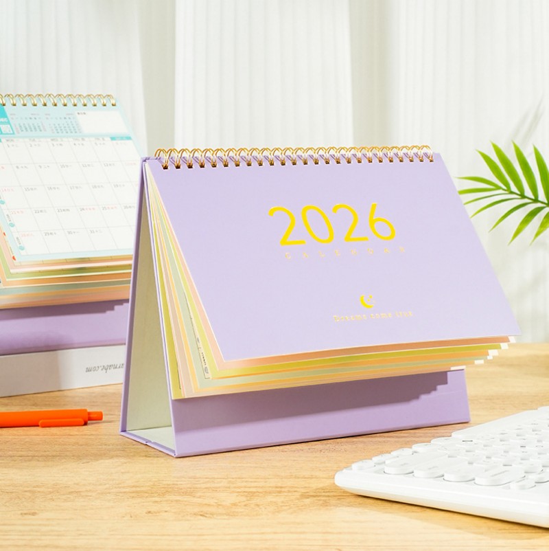 2026 Mini Desk Calendar Kalender Desktop Calendar Book Standing Flip ...