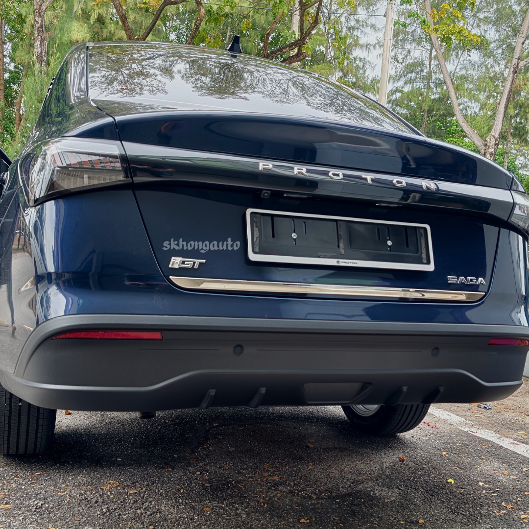 proton saga mc3 2025-2026+ car tail gate trim garnish chrome stainless ...