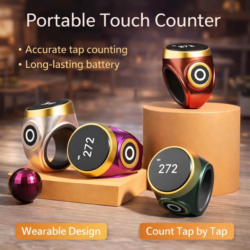 Finger Clicker Counter Rechargeable Digital Tally Counter Touch Control ...
