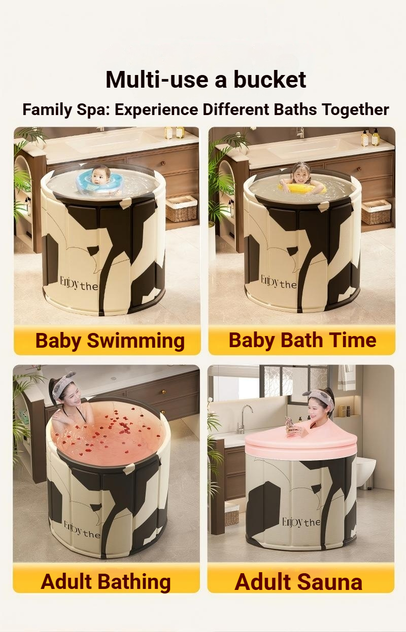 🛁Tab Mandi Berendam Tong mandi lipat Bath tub Foldable Portable For ...