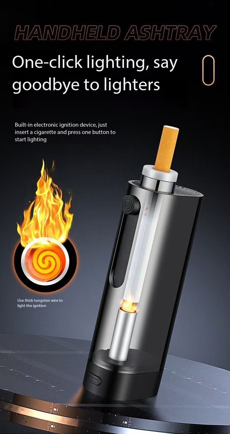 Portable Car Do Not Fall Off Ash Handy Tool Ashtray Rechargeable ...