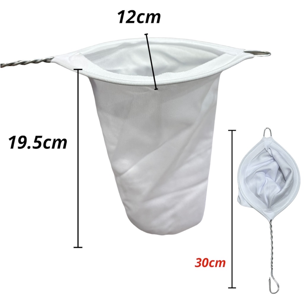 Cotton Coffee Filter Tea Filter Cloth Strainer Nylon Penapis Kopi ...