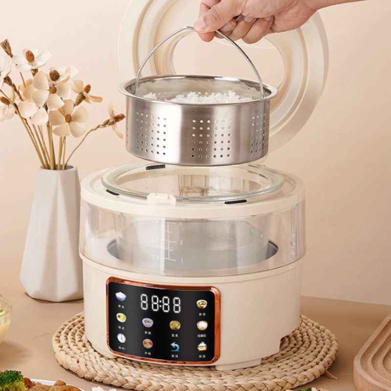 3L Rice Cooker MY Low Sugar Ceramic Pot with LED Display 6Cooking Modes ...