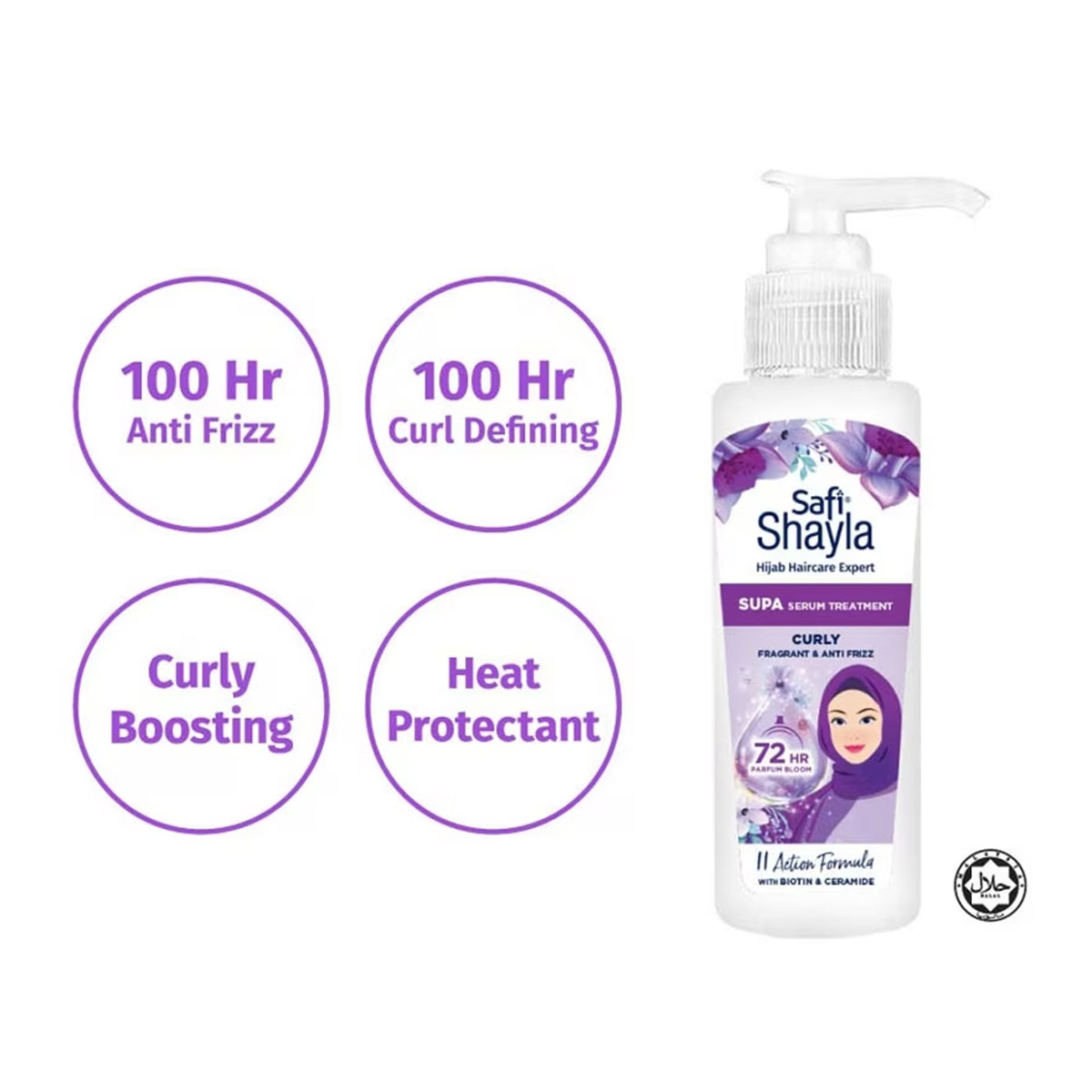 [Safi With BT21] SAFI Shayla Supa Curly, Anti Frizz & Fragrant Shampoo ...