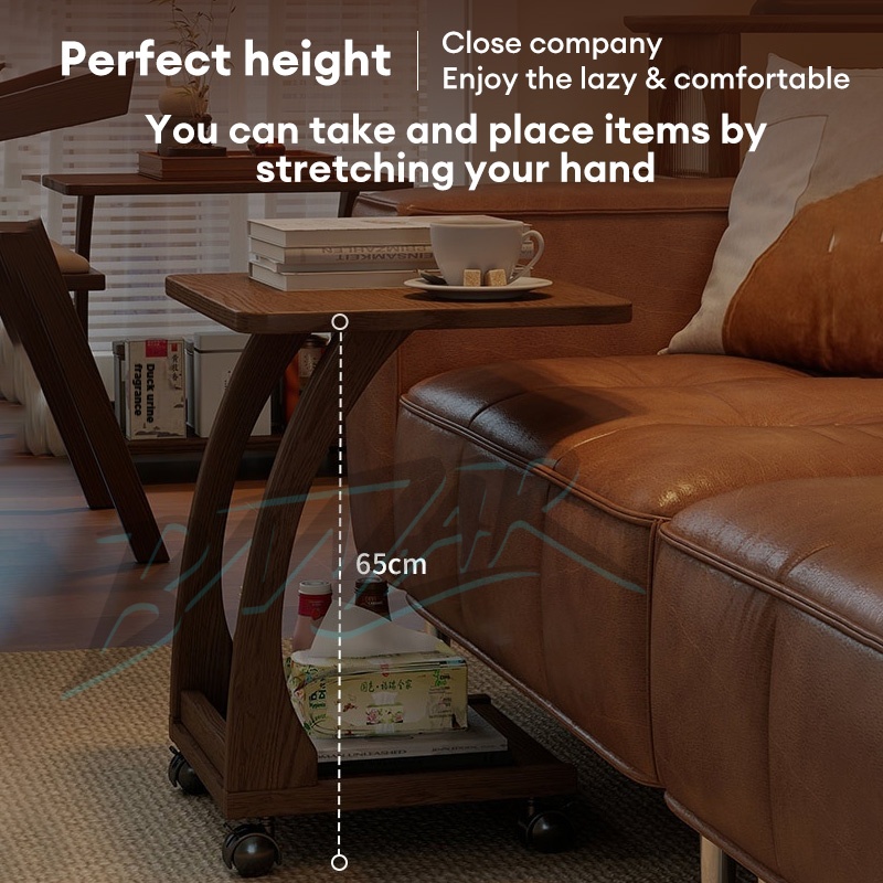 𝐁𝐌𝐙𝐀𝐑 𝙄𝙣 𝙎𝙩𝙤𝙘𝙠 Solid Wood Meja Kecil Side Table Meja Blajar Moveable ...