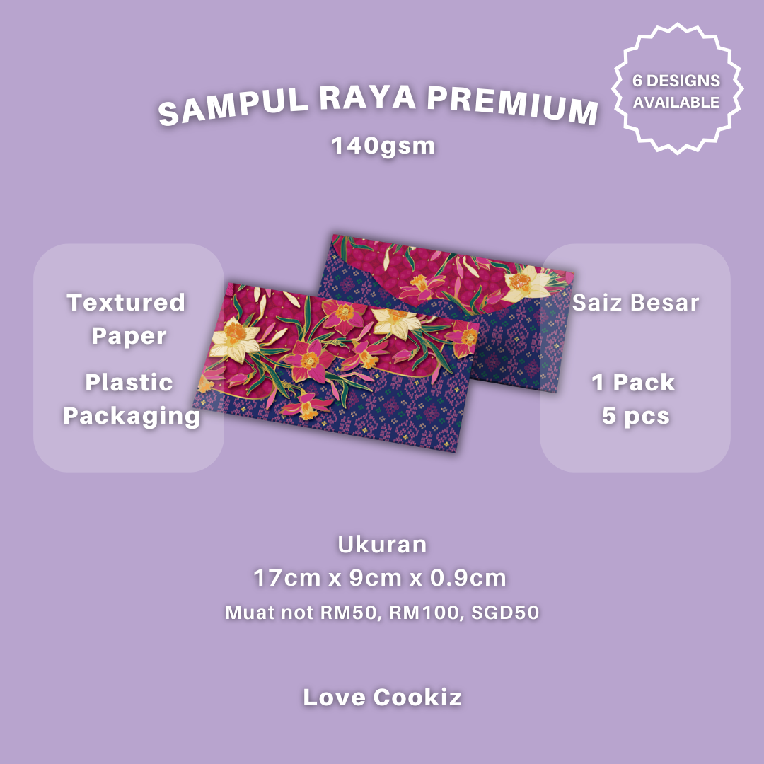 LOVECOOKIZ Sampul Raya Premium Tebal Exclusive Angpao Envelope Packet ...