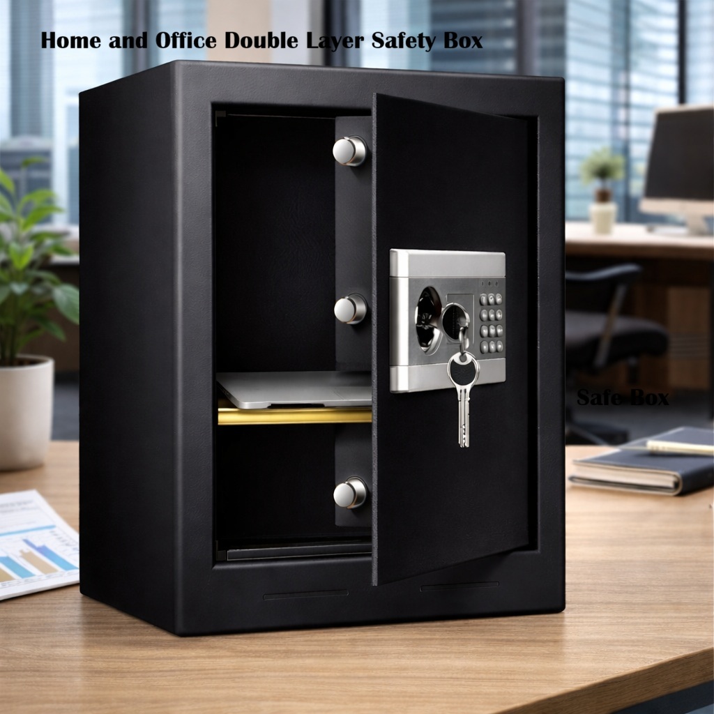 E-Sonic Double Layers Safety Box Safe Box Digital Electronic ...
