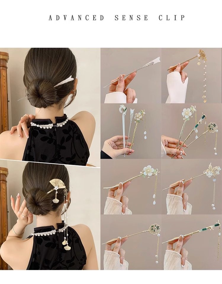 Cucuk Sanggul Hair Stick Cheongsam Accessories Hair Pin Sticks Wooden ...