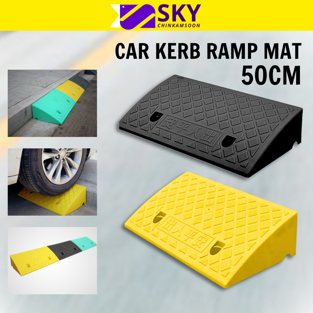 Heavy Duty Rubber Road Driveway Curb Ramp Kerb Wheelchair Car Bike ...