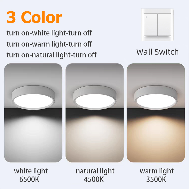 3 Colors Downlight LED Surface Mounted Downlight Ceiling Light 25W 15W ...