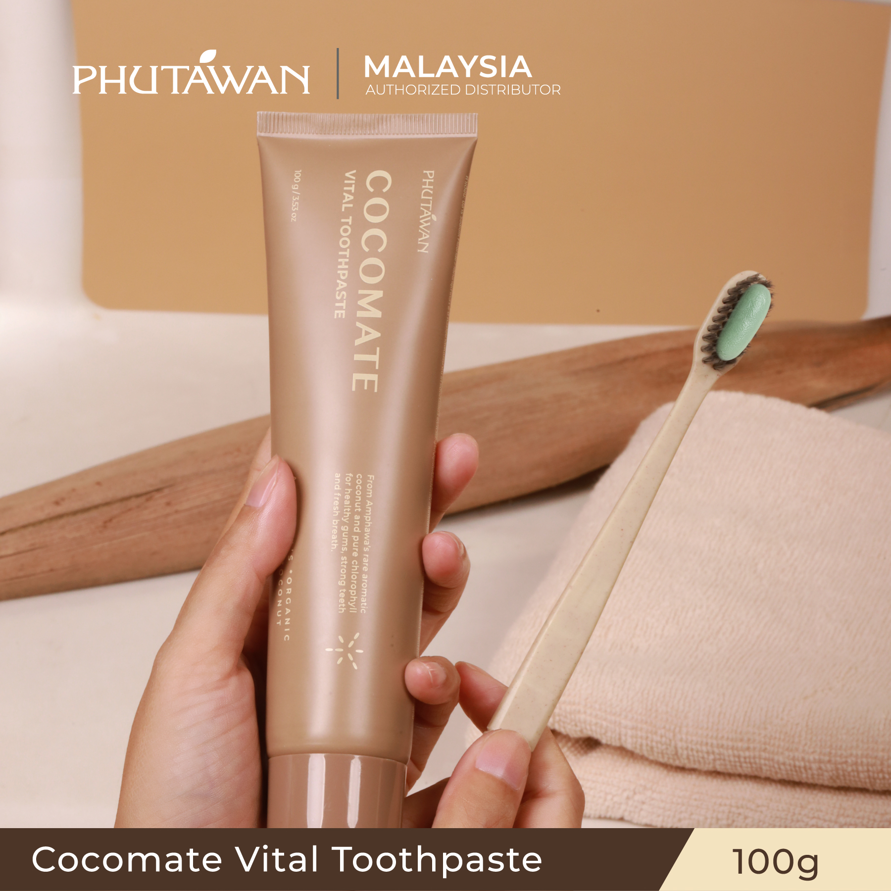 [New] Phutawan Cocomate Vital Toothpaste 100g | Coconut | Shopee Malaysia