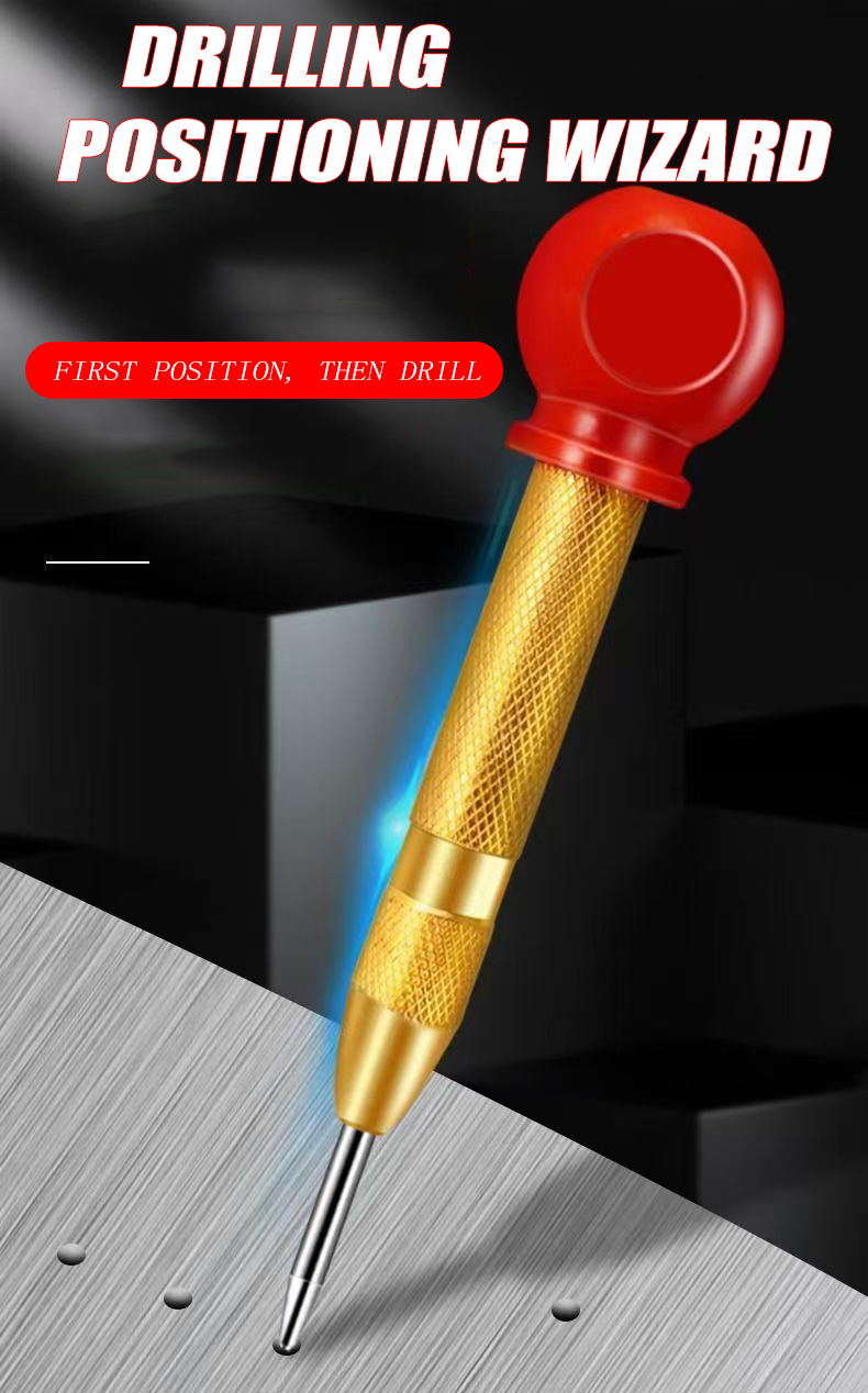 AUTOMATIC CENTER PUNCH Spring Loaded Marking Holes For Start Drilling ...