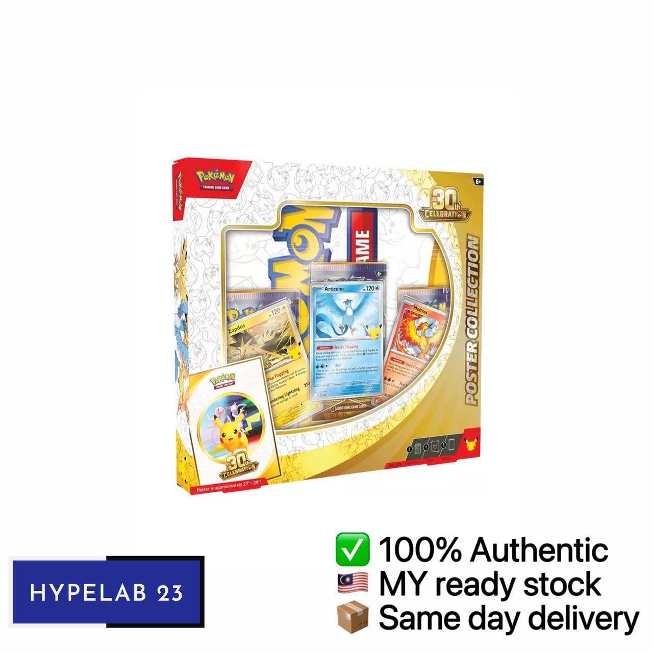 【100% Authentic | MY Ready Stock | Same Day Delivery】Pokemon TCG : 30th ...