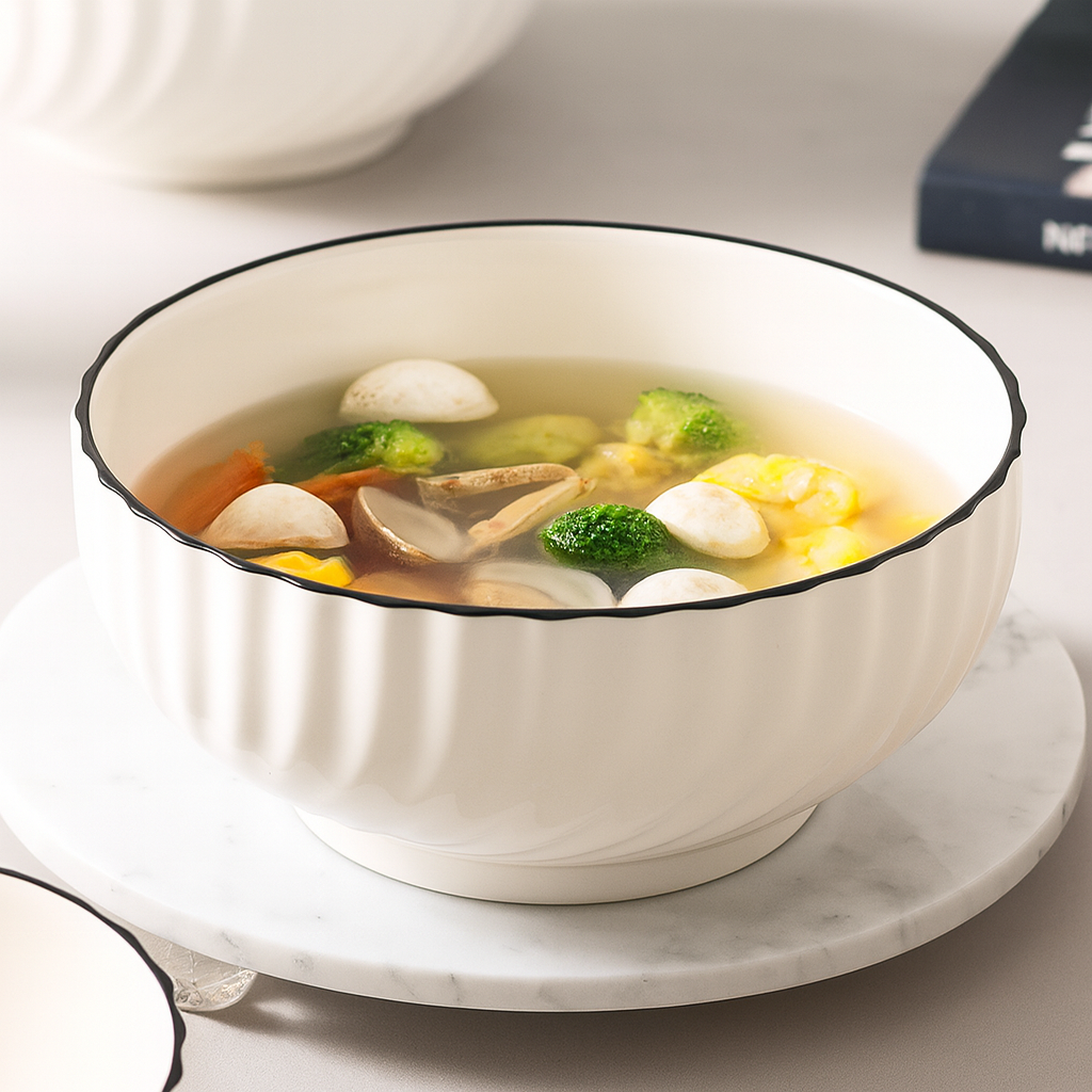 8' Big Bowl Ceramic/ Soup Bowl/Mangkuk Sup/ Mangkuk Besar/ Noodle Bowl ...