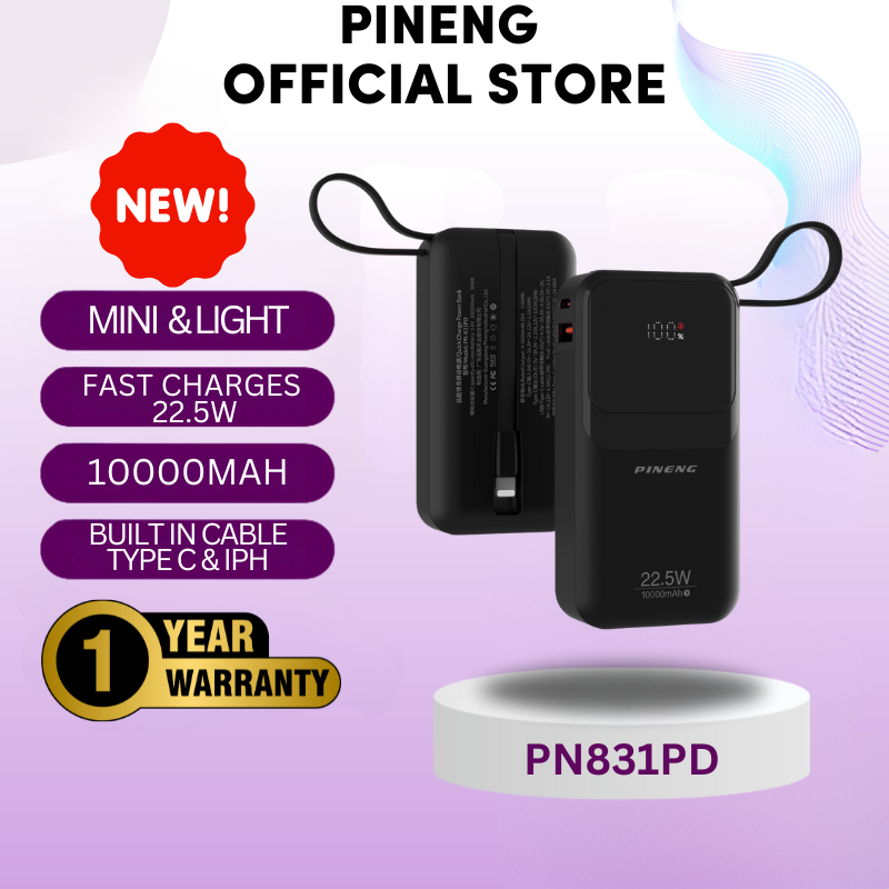 3c certificate pineng powerbank pn833pd pn831pd 10000mah type c input