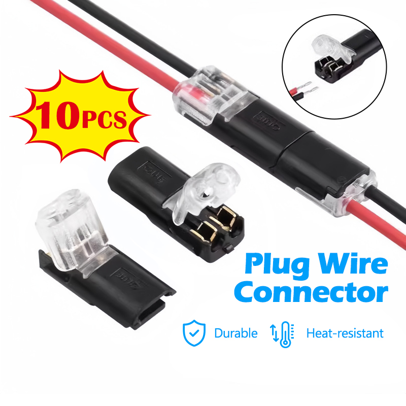 2Pin Way Plug Wire Cable Snap Connectors Quick Splice Terminal ...